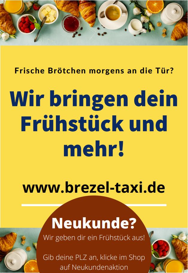 Brezel-Taxi.de Flyer 5000 Stk mit Neukundenaktion